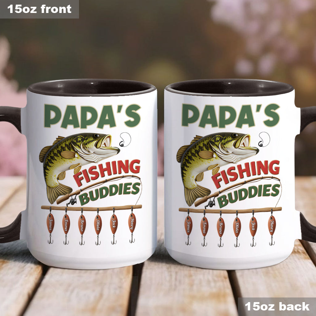 Papa Fishing Buddies - Personalisierte Angelbecher