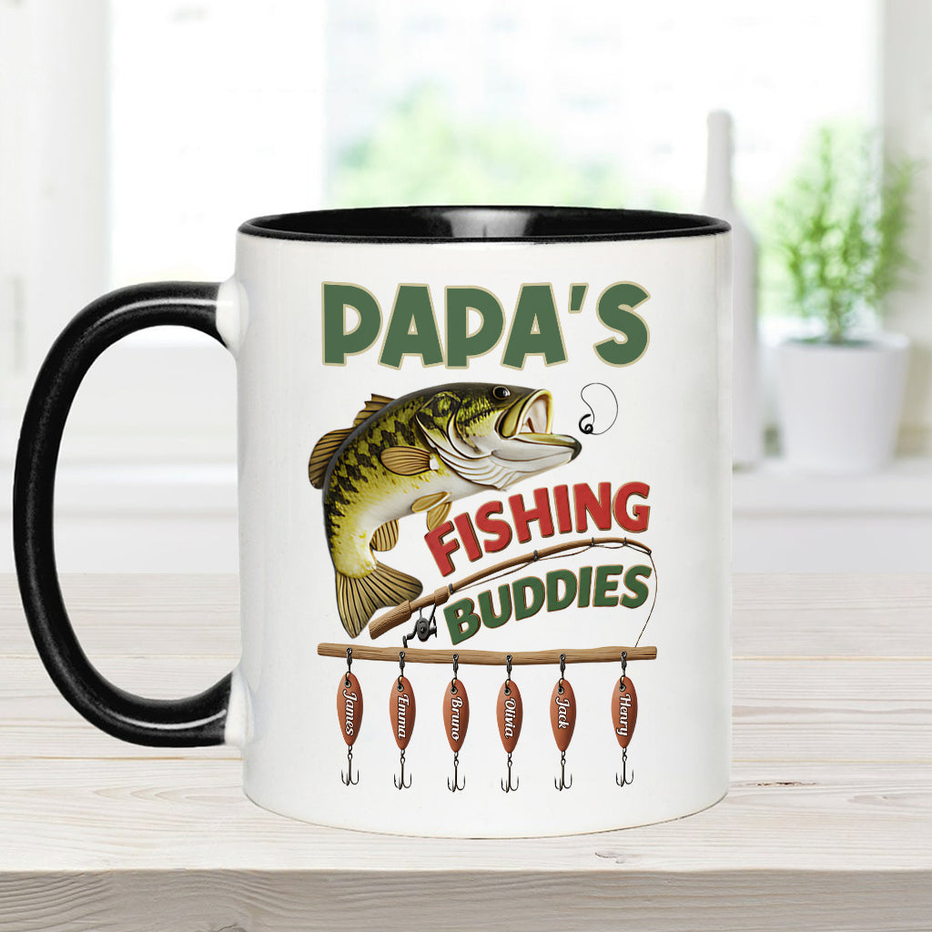 Papa Fishing Buddies - Personalisierte Angelbecher