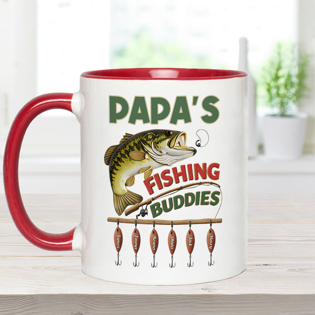 Papa Fishing Buddies - Personalisierte Angelbecher