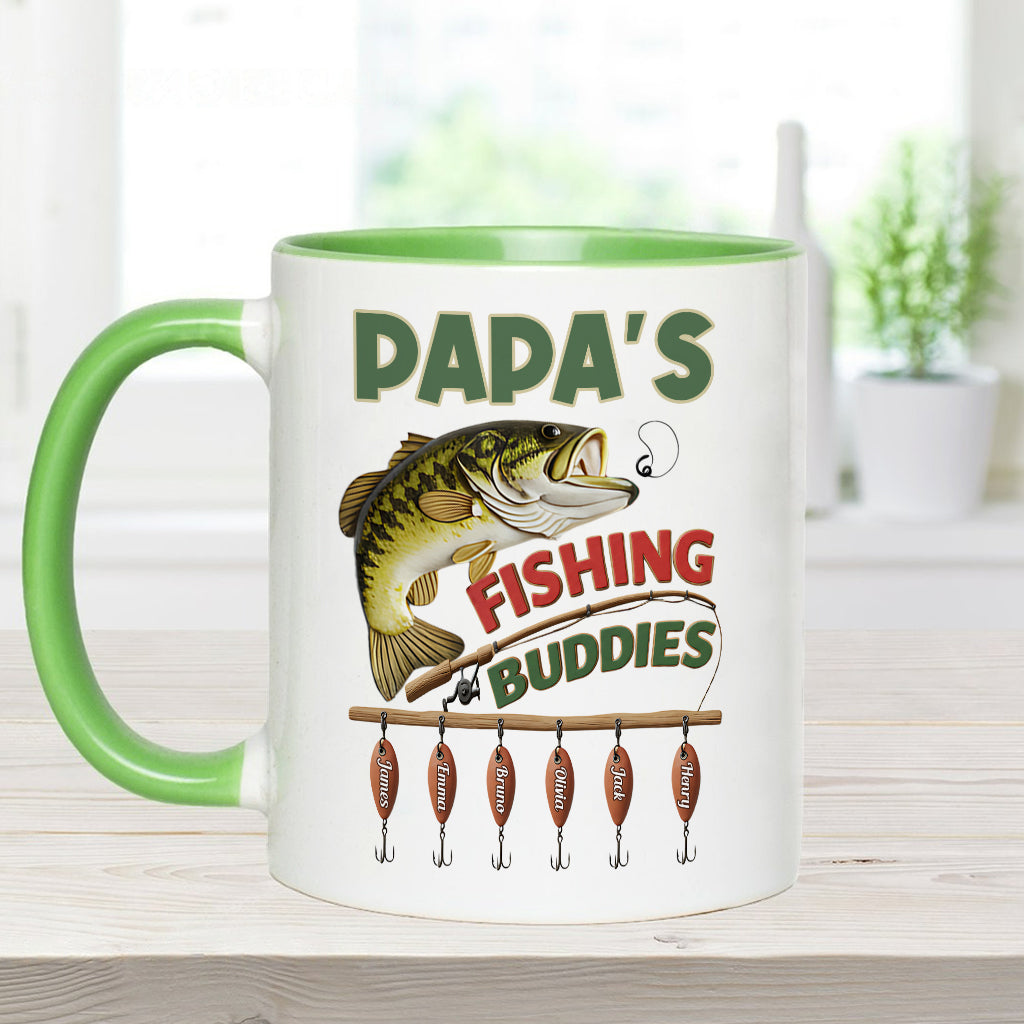 Papa Fishing Buddies - Personalisierte Angelbecher