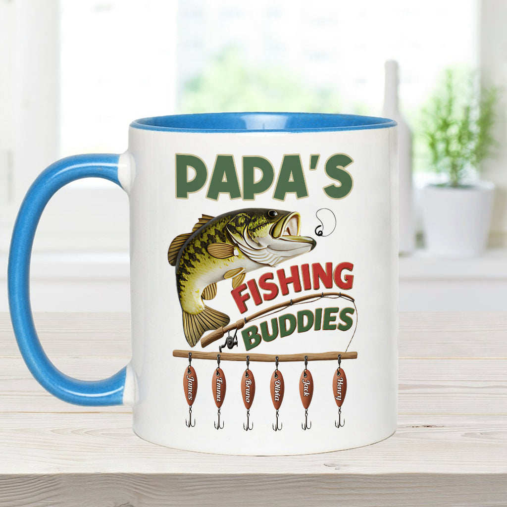 Papa Fishing Buddies - Personalisierte Angelbecher