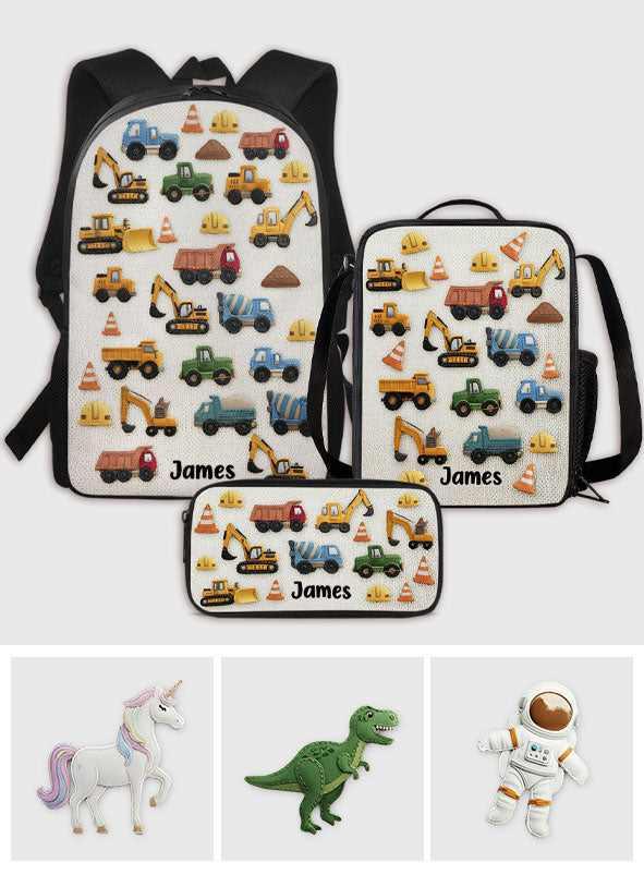 Einzigartige Geschenke für Kinder – Personalisiertes Kinderrucksack-, Lunchtaschen- und Federmäppchen-Set