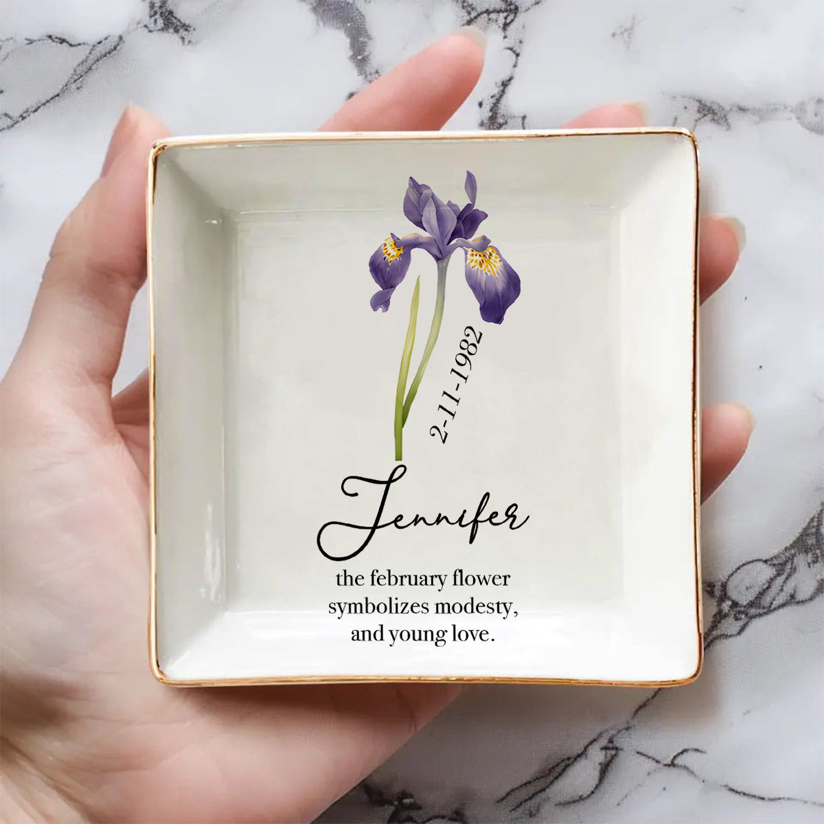 Happy Birthday - Personalized Birthday Fully Printed Jewelry Dish