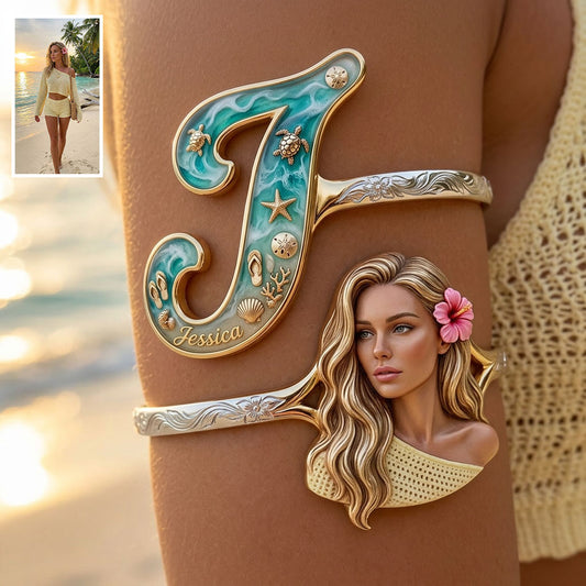 Strandreise Zubehör - Personalisierbares Armband in Form eines Meeresliebhabers