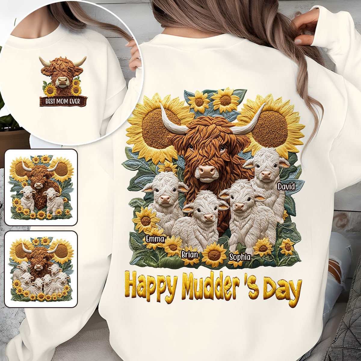 Happy Mudder's Day - Personalized Mother All Over Shirt