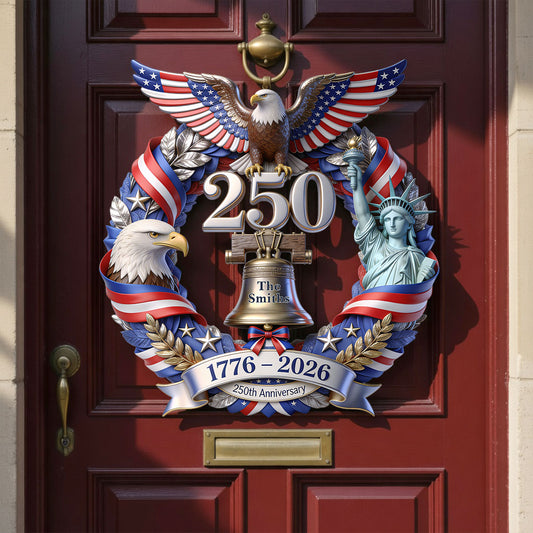 250 Jahre Amerika - Personalisierte Patriot Custom Holzschild
