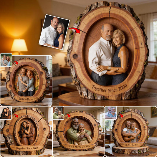 Ich gehöre dir – Keine Rückgabe oder Rückerstattung – Personalisierte Holzplakette für Paare in individueller Form