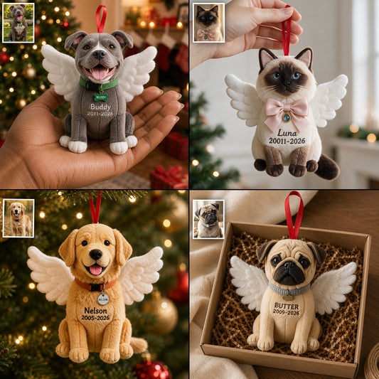 Ich bin immer bei dir - Personalisierte Hund Plüsch Ornament