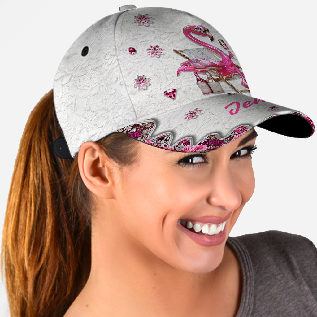 Be a Flamingo In a Flock of Pigeons - Personalized Flamingo Classic Cap