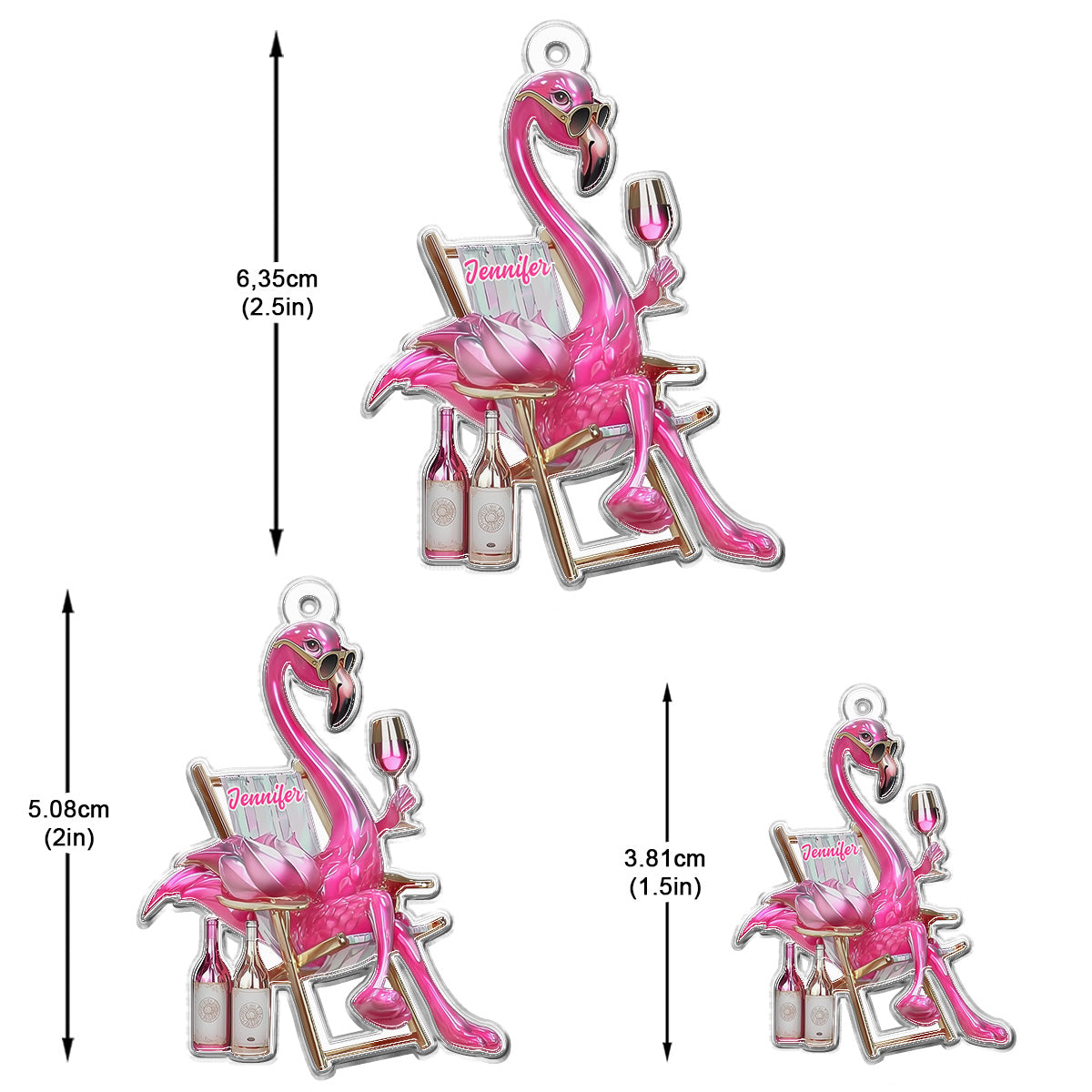 Be A Flamingo In A Flock Of Pigeons - Personalized Flamingo Earrings