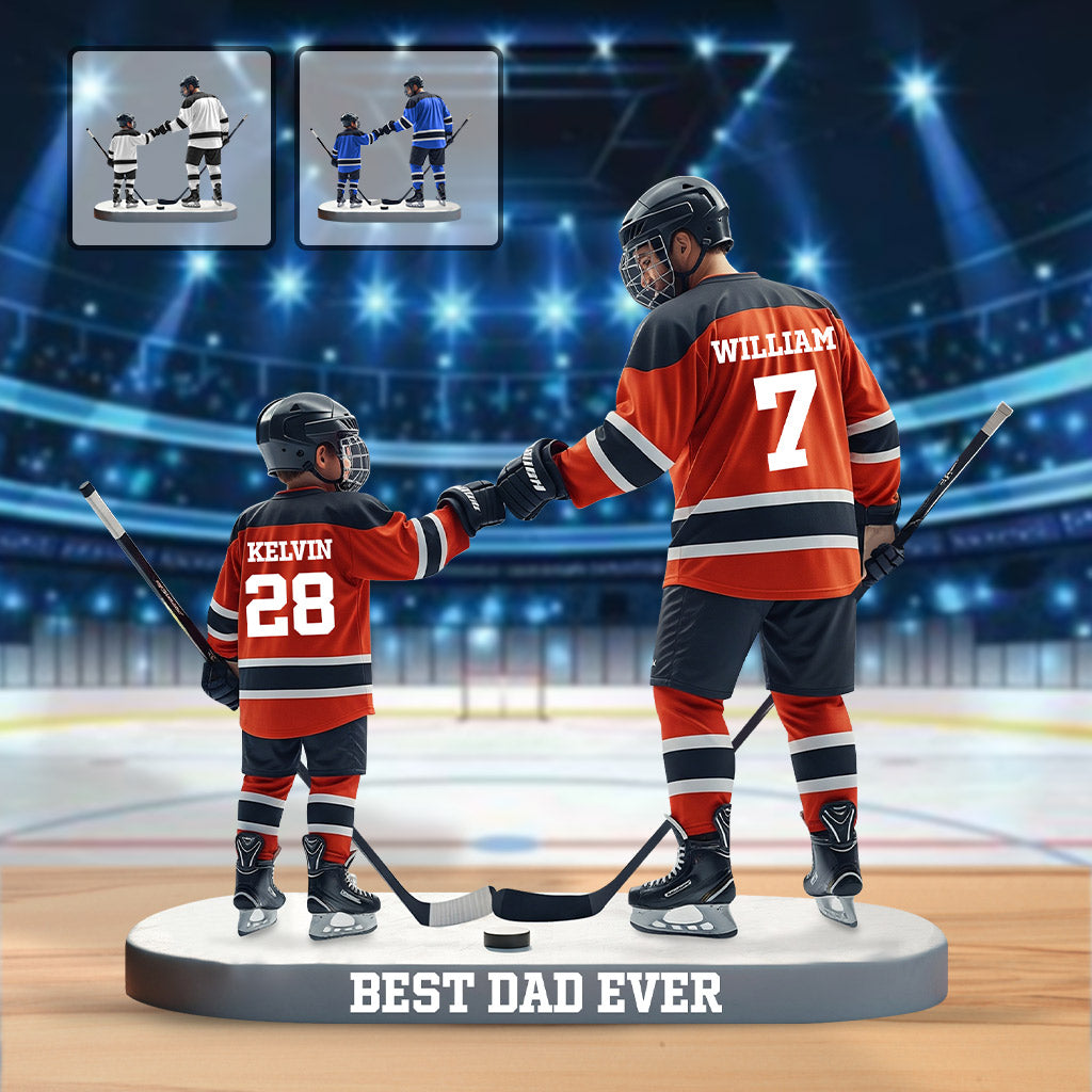Best Dad Ever - Personalized Father Custom Shaped Acrylic Plaque