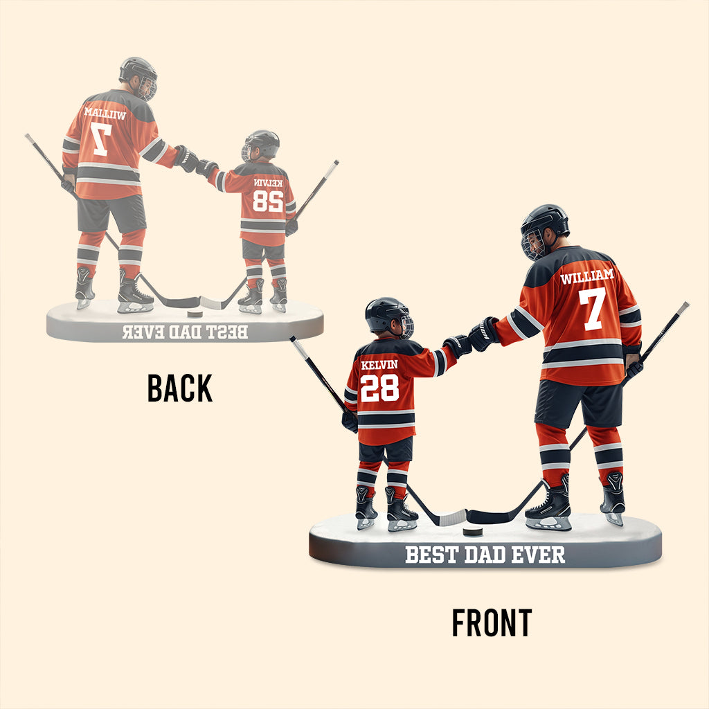 Best Dad Ever - Personalized Father Custom Shaped Acrylic Plaque