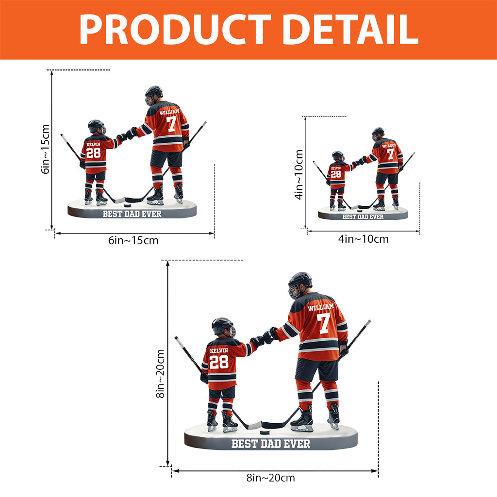 Best Dad Ever - Personalized Father Custom Shaped Acrylic Plaque