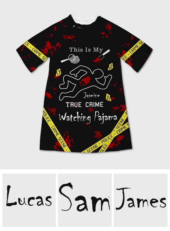 Das ist mein True-Crime-Schlafanzug – personalisiertes True-Crime-Schlafshirt
