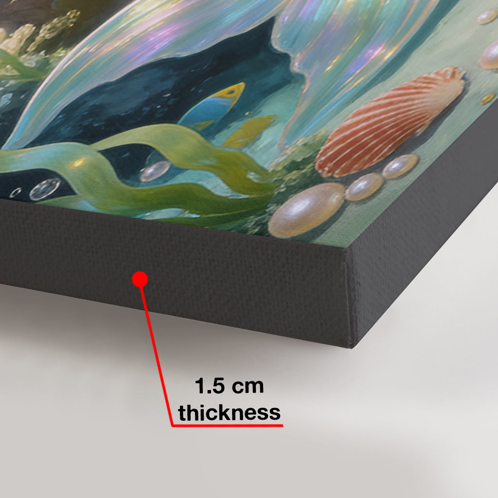 Custom Any Photo - Mermaid - Personalized Kid Canvas And Poster