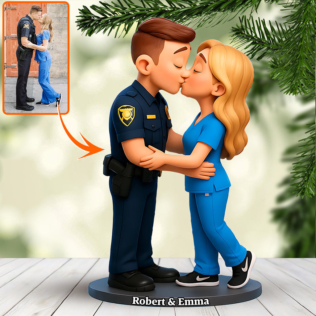 Serve and Protect - Personalized Police Officer Custom Shaped Acrylic Plaque