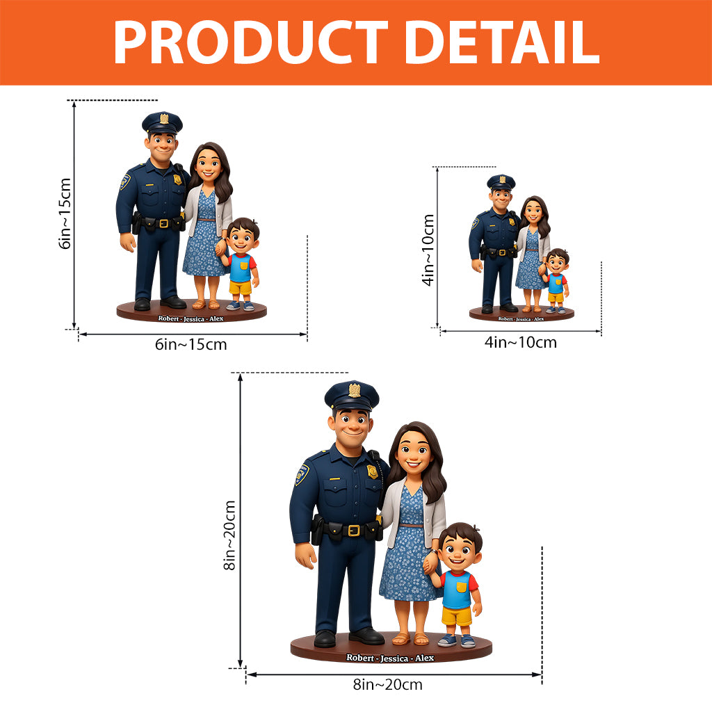 Serve and Protect - Personalized Police Officer Custom Shaped Acrylic Plaque