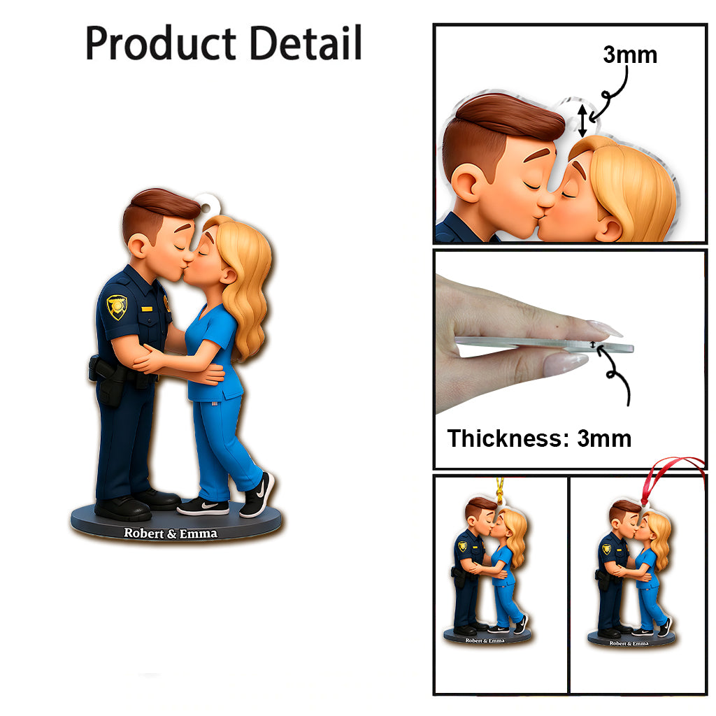 Dienen und Schützen – Personalisierter Polizeibeamter-Anhänger