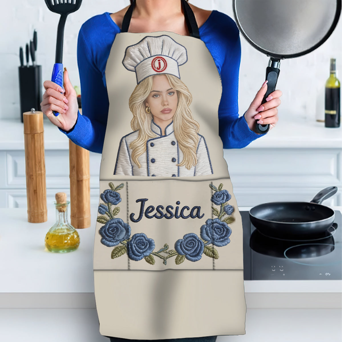 Master Cook - Personalisierte Kochschürze, Ofenhandschuhe & Topflappen