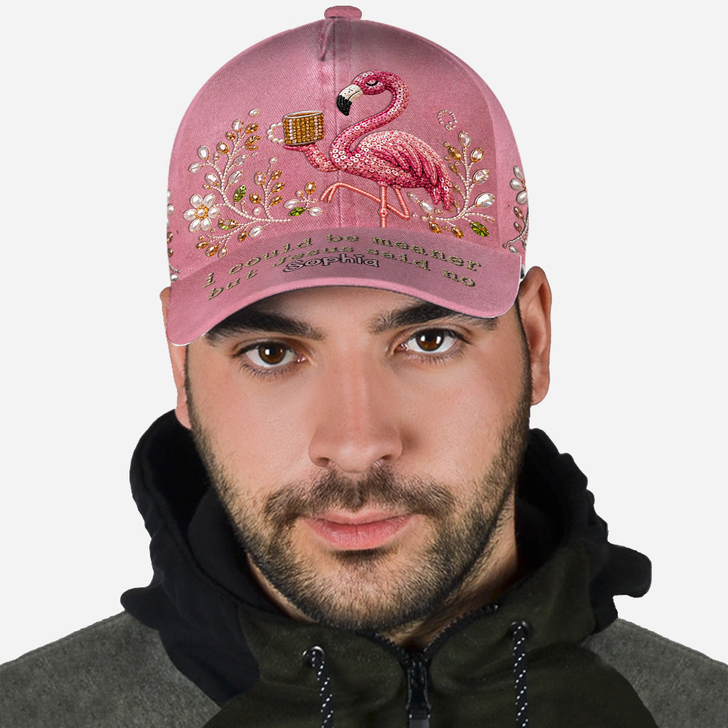 Funny Sarcastic Gift For Christians - Personalized Flamingo Classic Cap