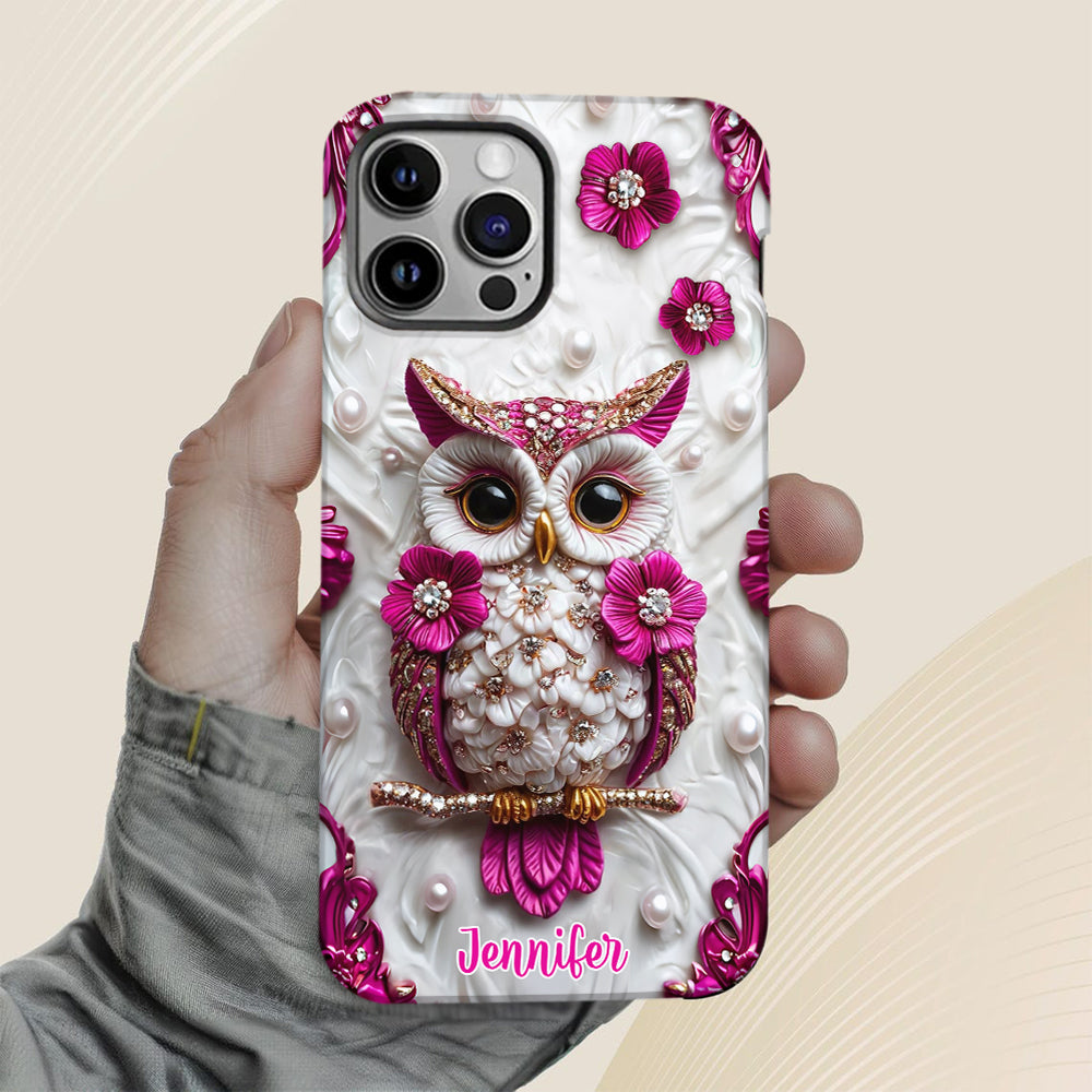 Beautiful Owl - Personalized Owl Full Print Phone Case