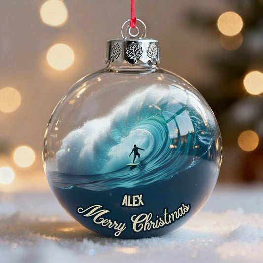Surfing Life - Personalized Surfing Ornament