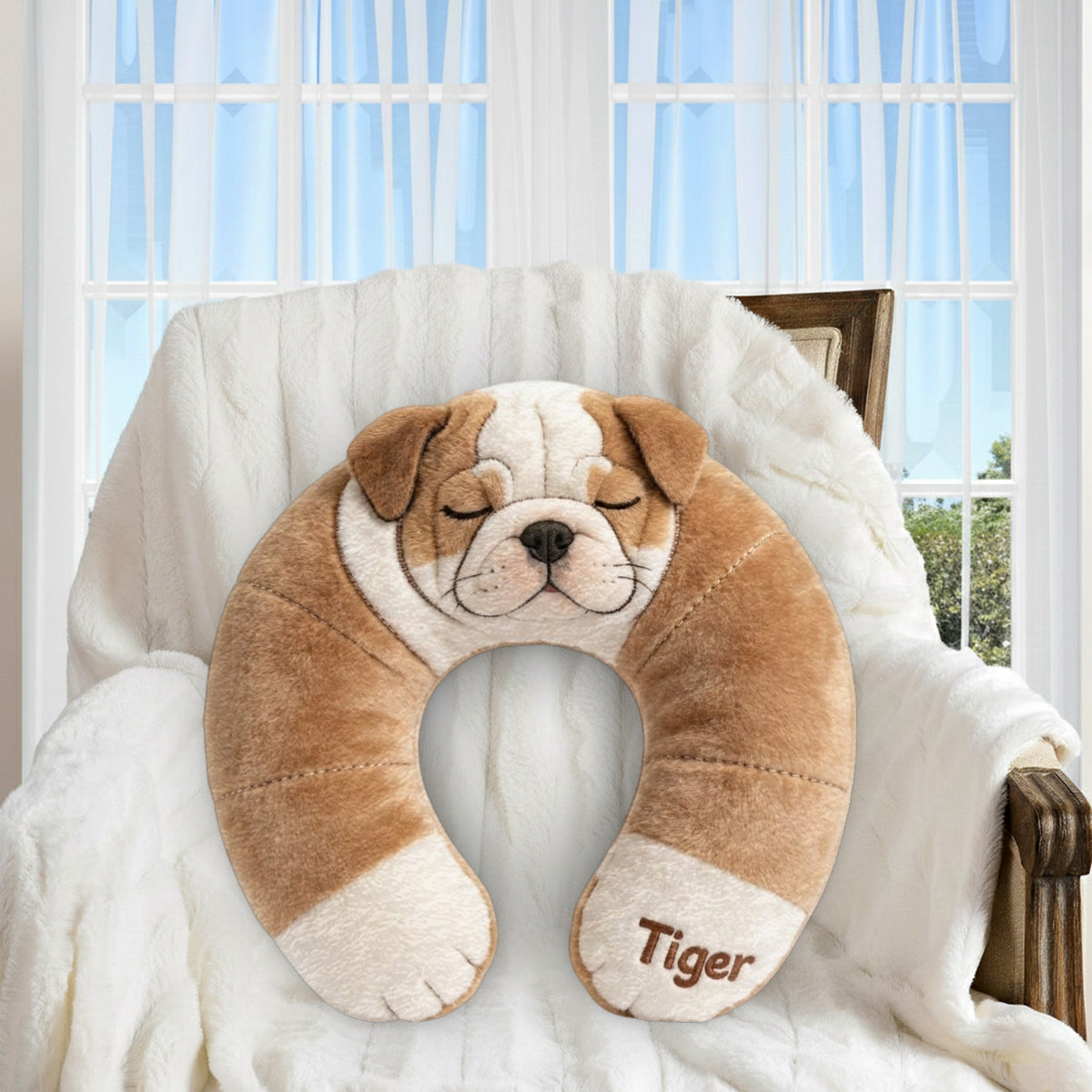 Dog Mom, Dog Dad Gift - Personalized Dog Premium Faux Fur Pillow