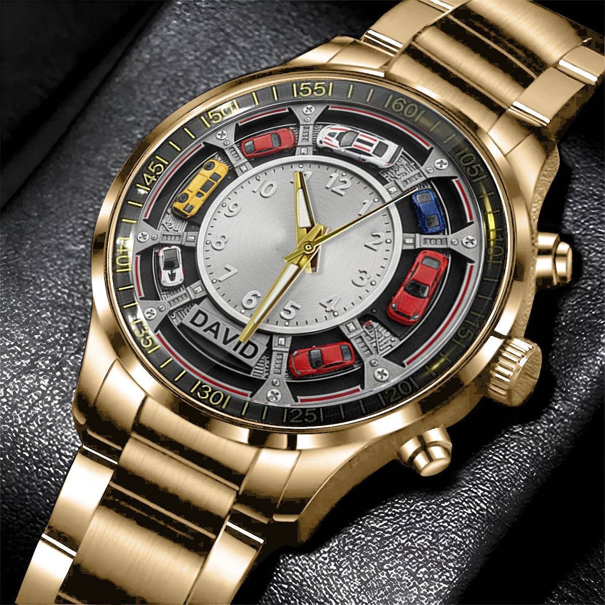 Liebe zu Autos – Personalisierte Armbanduhr für Autoliebhaber