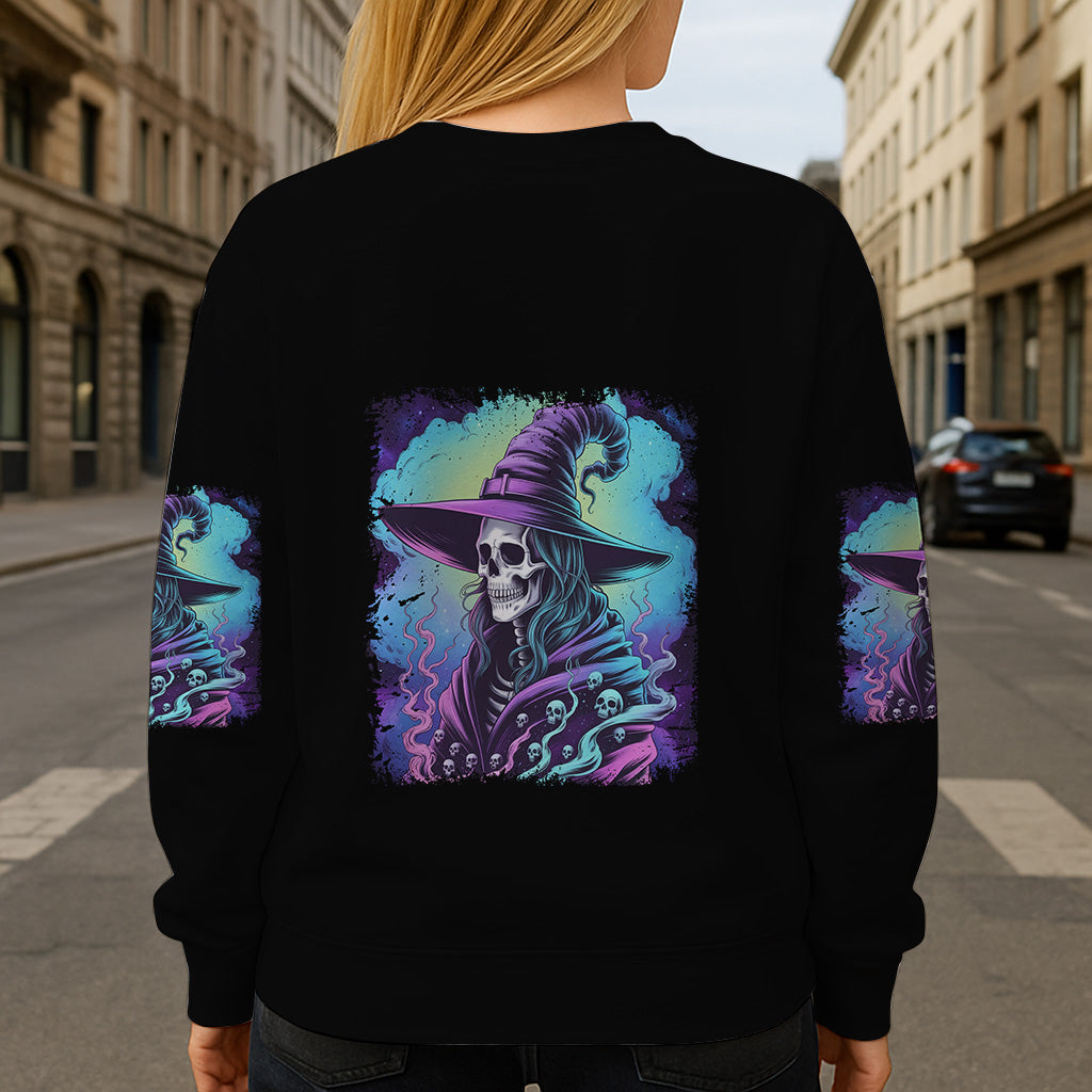 She Trained A Witch - Personalized Witch All Over Shirt