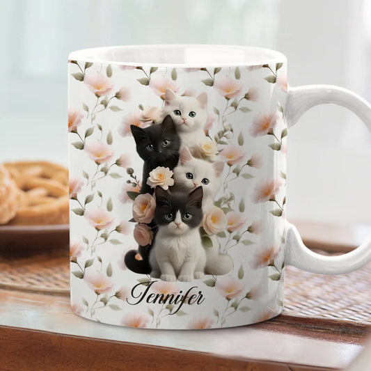 Cute Kittens - Personalized Cat Mug