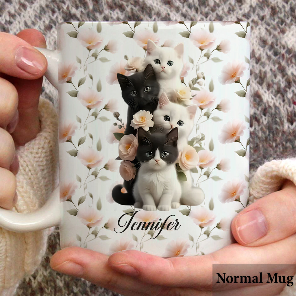 Cute Kittens - Personalized Cat Mug