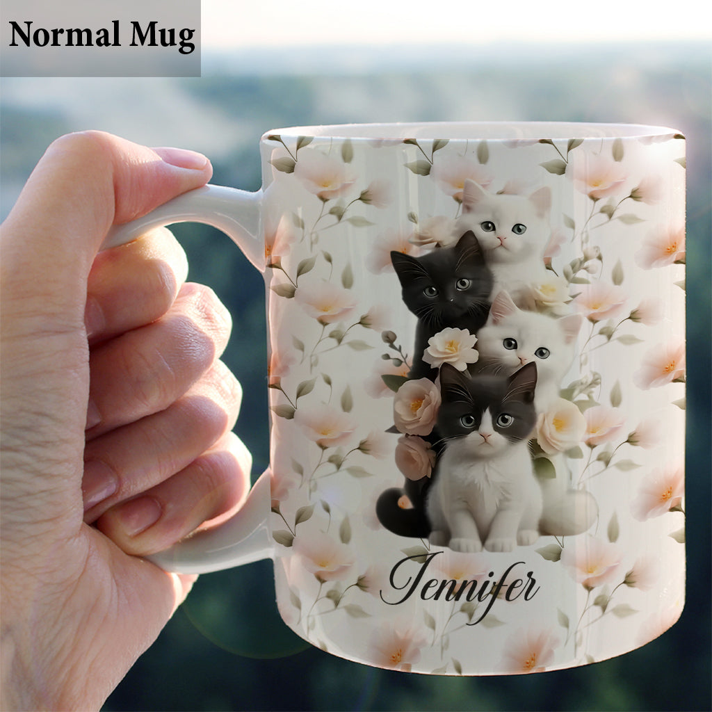 Cute Kittens - Personalized Cat Mug