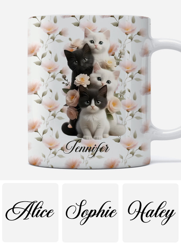 Cute Kittens - Personalized Cat Mug