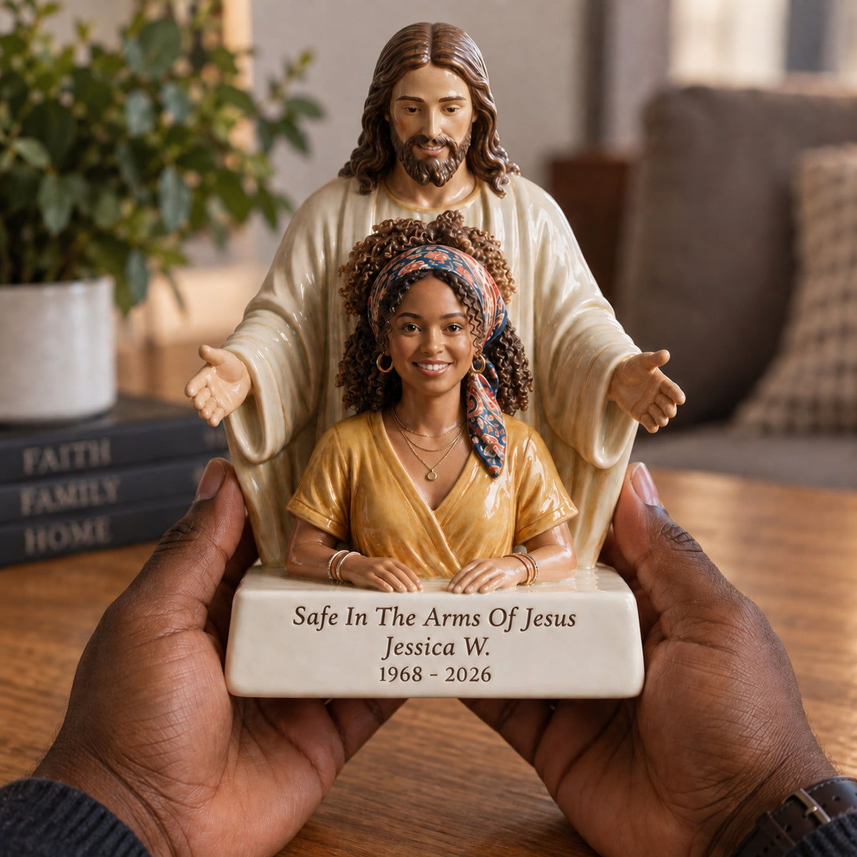 Die Arme Jesu - Personalisierte Gedenktafel 3D