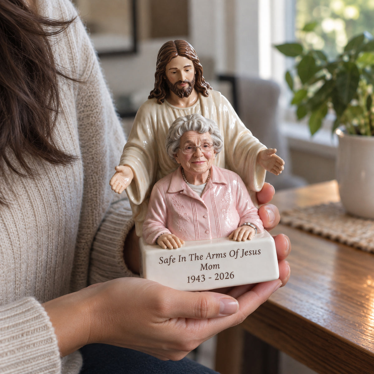Die Arme Jesu - Personalisierte Gedenktafel 3D
