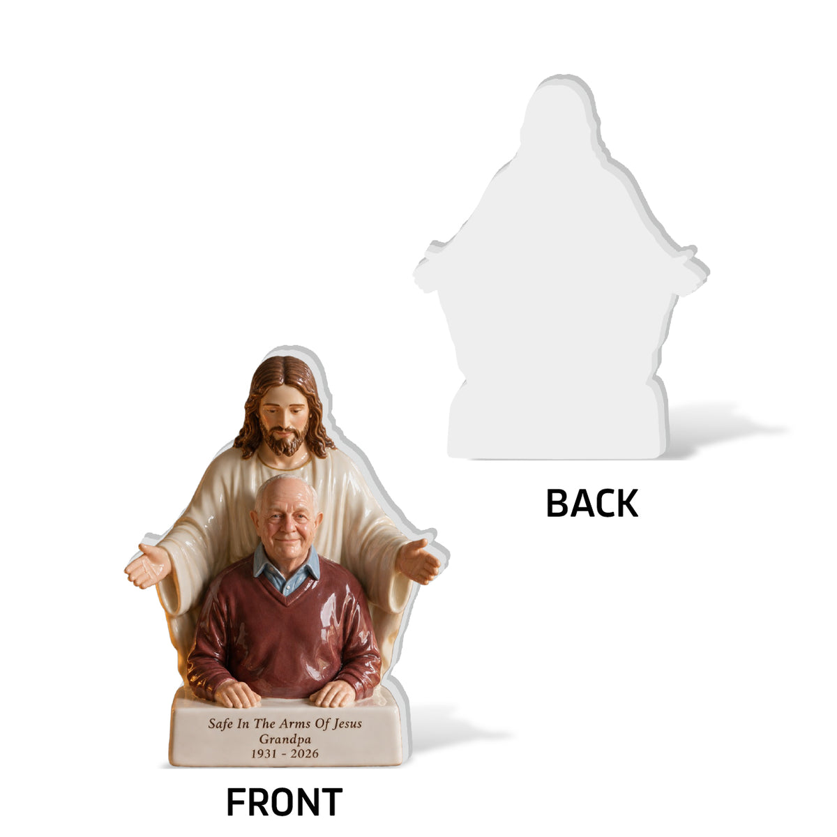 Die Arme Jesu - Personalisierte Gedenktafel 3D