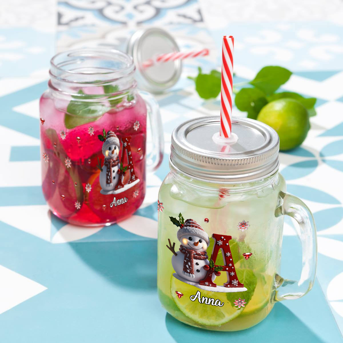 Funny Family Gift Most Likely To - Personalized Family Mason Jar Cup