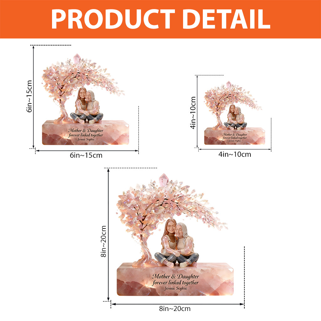 Individuell gestaltbare Acrylplakette für die Mutter nach Foto – personalisierte Mutterplakette in individueller Form