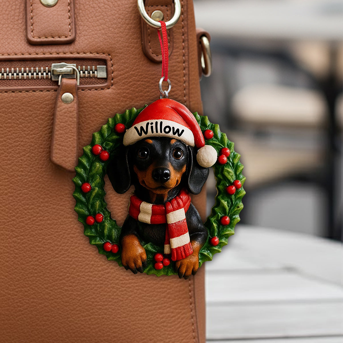 Weihnachtsgeschenk für Haustiere – Personalisierter Hunde-Minifiguren-Anhänger (3D-Anfertigung)