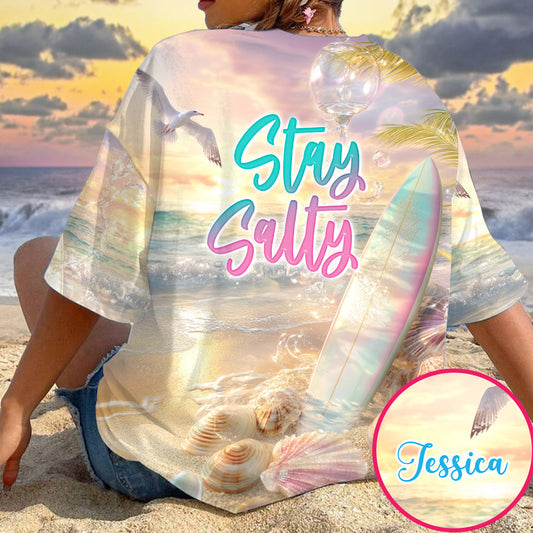 Stay Salty - Personalized Surfing All Over Shirt