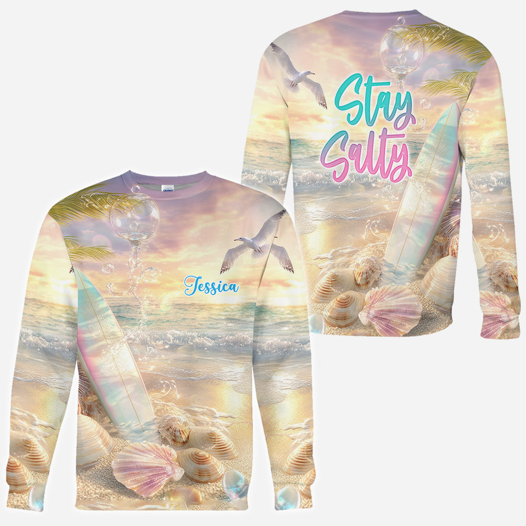 Stay Salty – Personalisiertes Surfer-Shirt