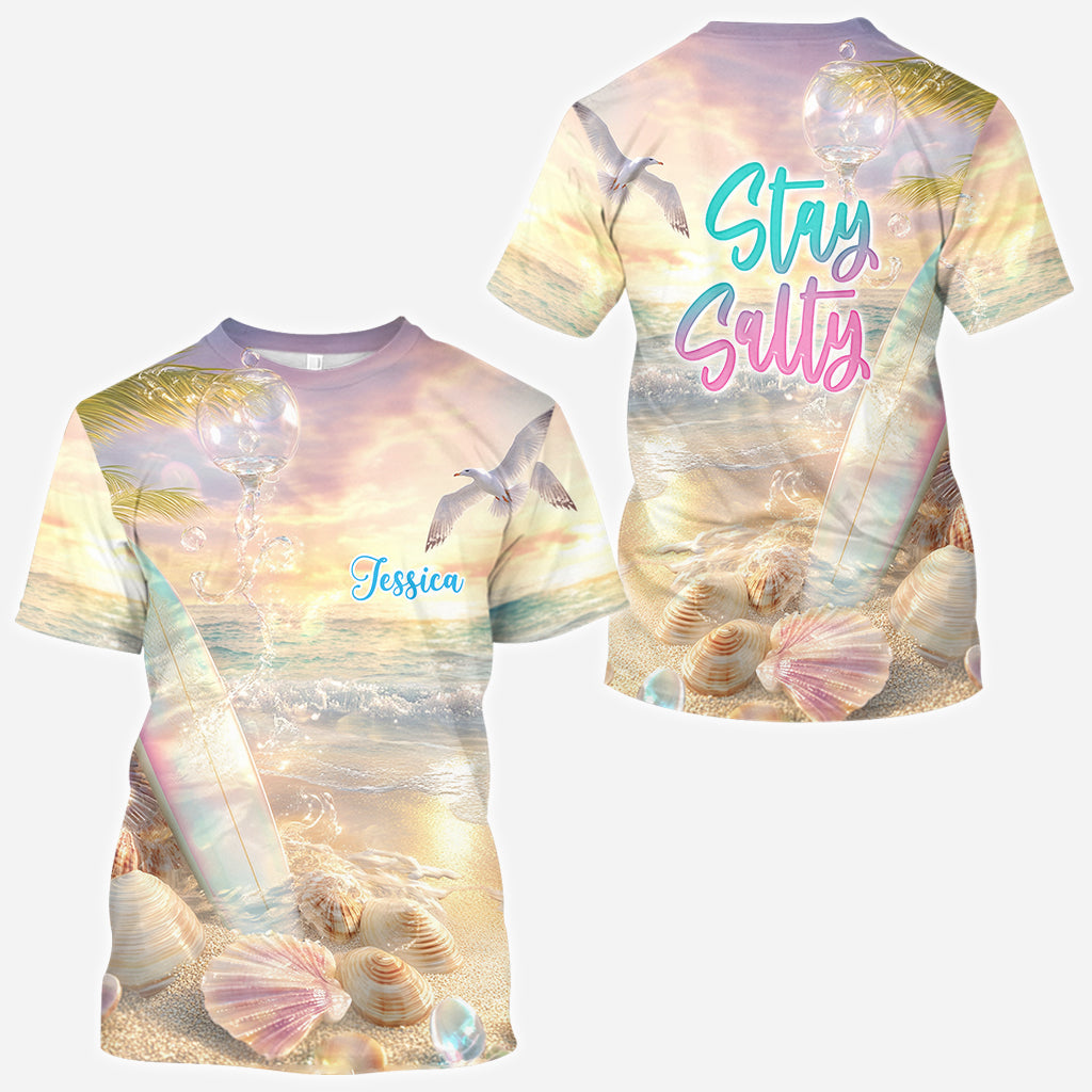 Stay Salty – Personalisiertes Surfer-Shirt