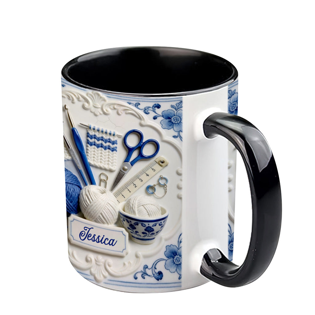 Love Crocheting - Personalized Crocheting Accent Mug