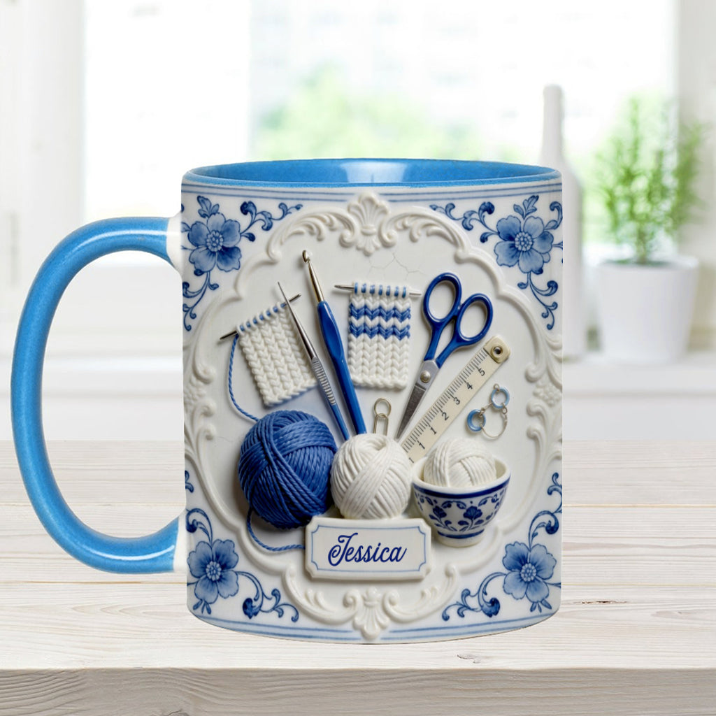 Love Crocheting - Personalized Crocheting Accent Mug