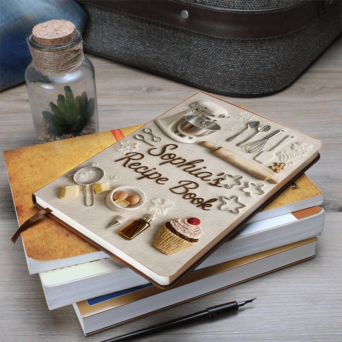 Love Baking - Personalized Baking Leather Journal