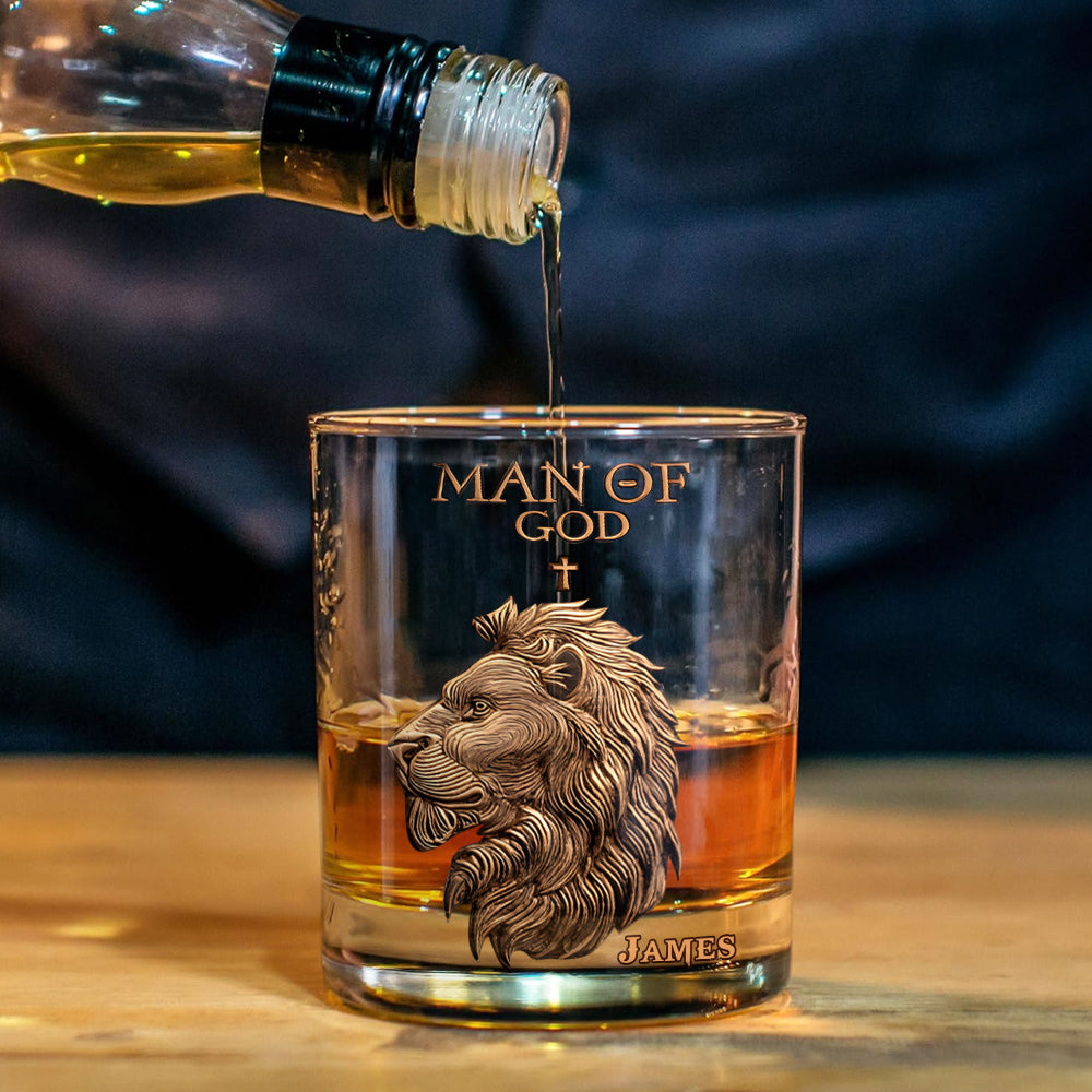 Mann Gottes – Personalisiertes christliches Whisky-Dekanter-Set