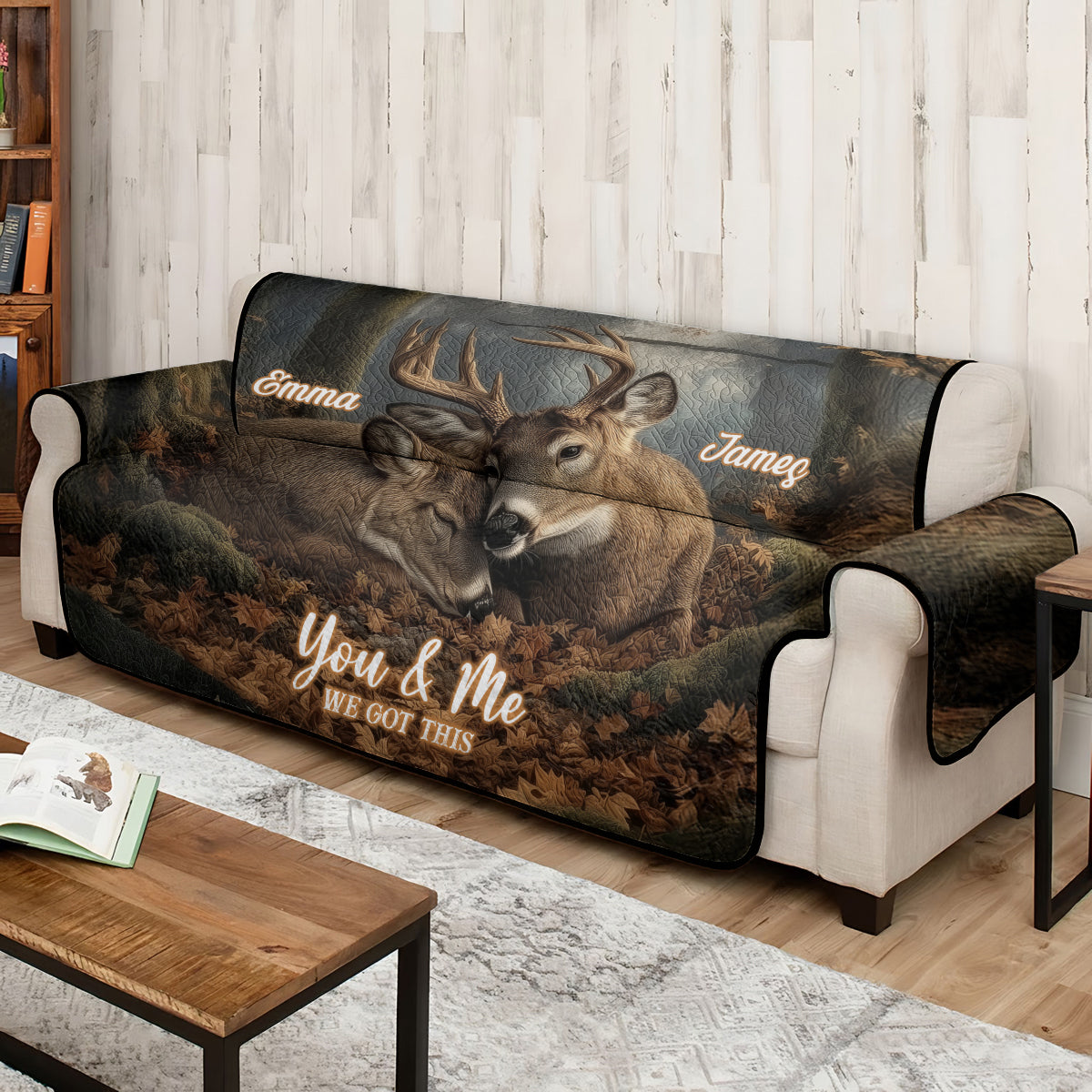 Du & Ich – Personalisierter Jagdsofa-/Couchbezug
