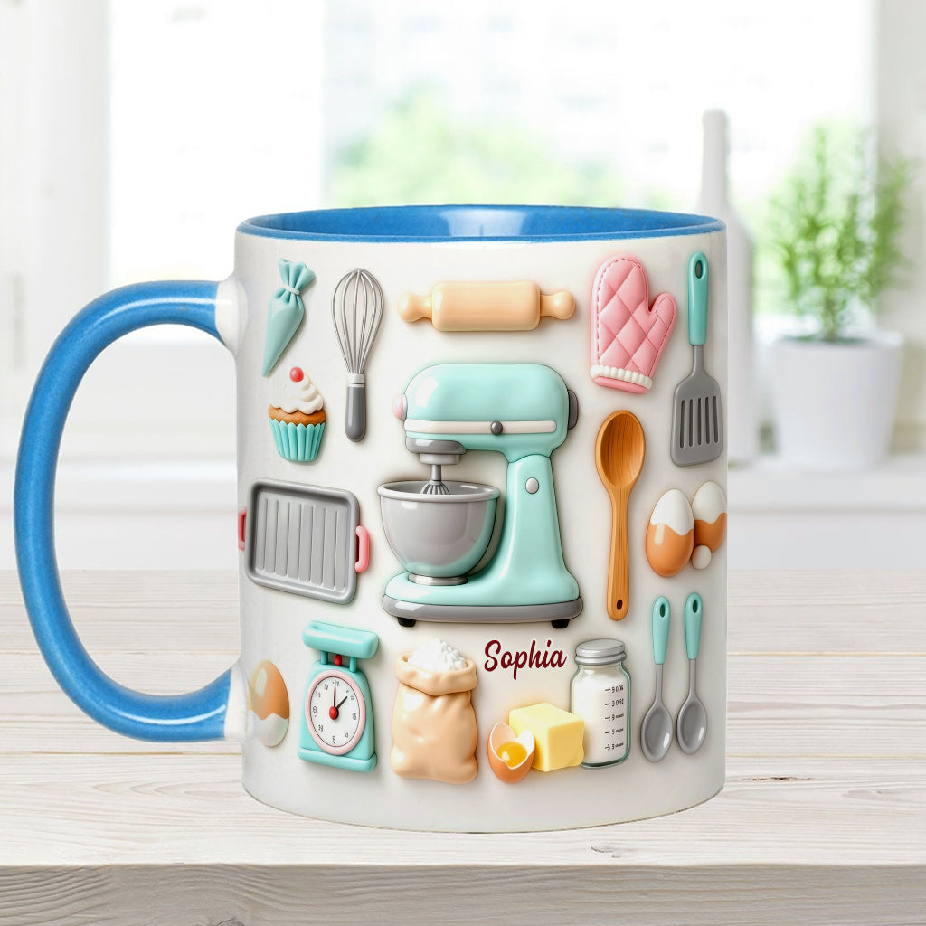 Love Baking - Personalized Baking Accent Mug & Coaster