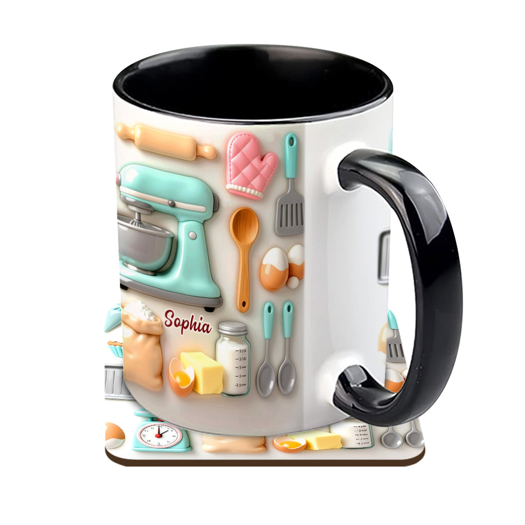 Love Baking - Personalized Baking Accent Mug & Coaster
