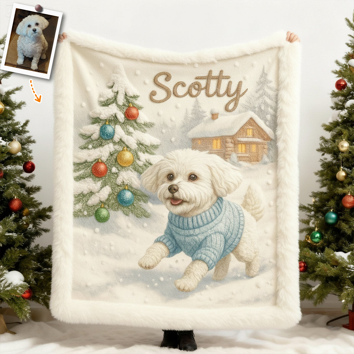 Love Dog And Cat, Custom Pet Blanket From Any Photo - Personalized Dog Blanket